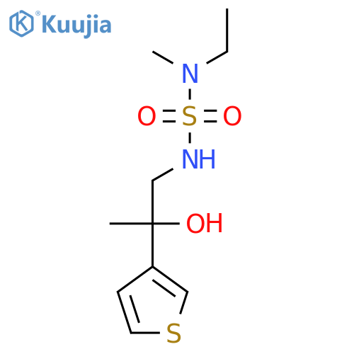 ethyl({2-hydroxy-2-(thiophen-3-yl)propylsulfamoyl})methylamine structure