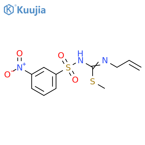 Carbamimidothioic acid, N-[(3-nitrophenyl)sulfonyl]-N'-2-propenyl-,methyl ester structure