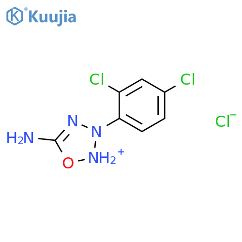 1,2,3,4-Oxatriazolium, 5-amino-3-(2,4-dichlorophenyl)-, chloride structure