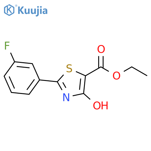 2-(3-Fluoro-phenyl)-4-hydroxy-thiazole-5-carboxylic acid ethyl ester structure