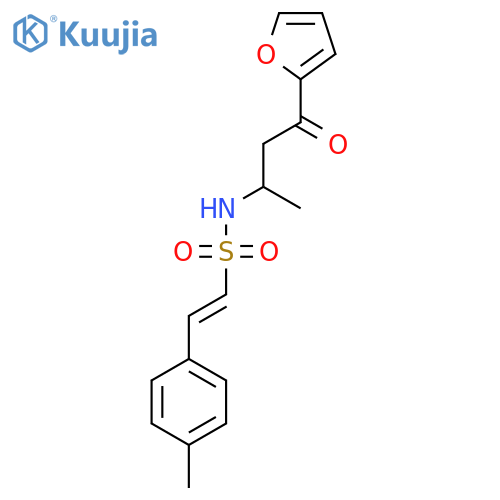 (E)-N-[4-(Furan-2-YL)-4-oxobutan-2-YL]-2-(4-methylphenyl)ethenesulfonamide structure
