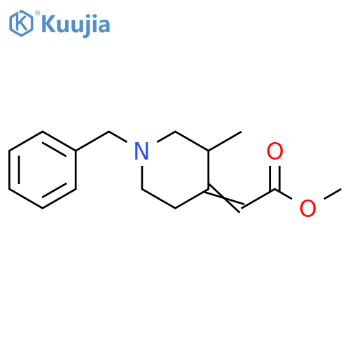 methyl 2-(4Z)-1-benzyl-3-methylpiperidin-4-ylideneacetate structure