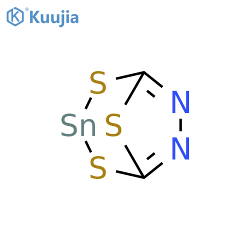 2,4,8-Trithia-6,7-diaza-3-stannabicyclo[3.2.1]octa-5,7-diene structure