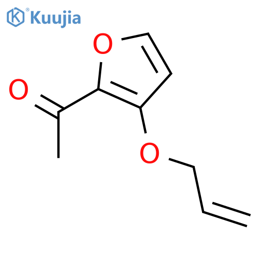 Ethanone, 1-[3-(2-propenyloxy)-2-furanyl]- structure