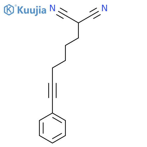 Propanedinitrile, (6-phenyl-5-hexynyl)- structure