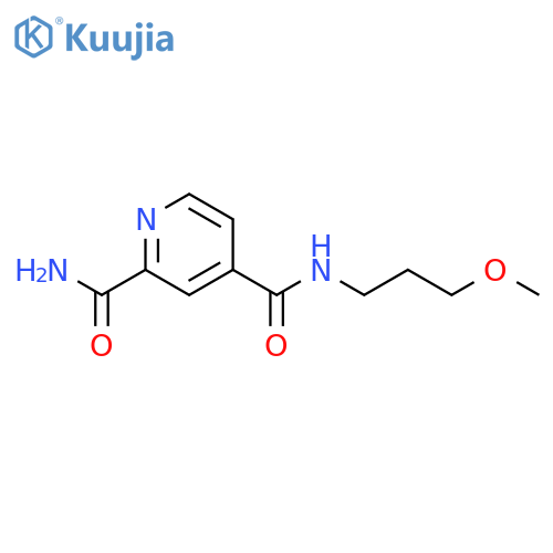 2,4-Pyridinedicarboxamide, N4-(3-methoxypropyl)- structure