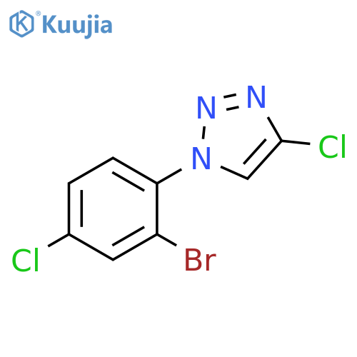 1-(2-bromo-4-chloro-phenyl)-4-chloro-triazole structure