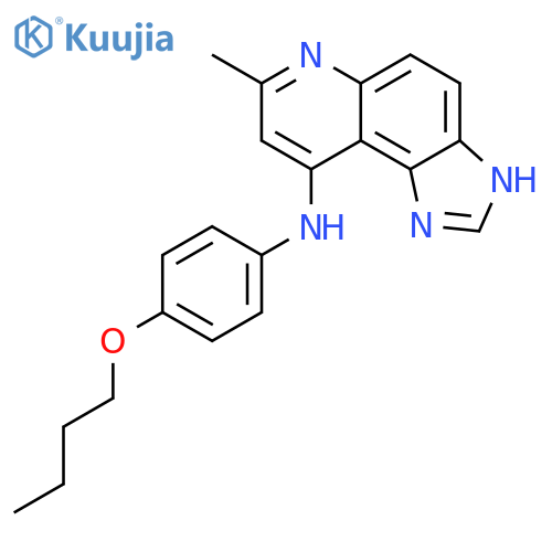 1H-Imidazo[4,5-f]quinolin-9-amine, N-(4-butoxyphenyl)-7-methyl- structure