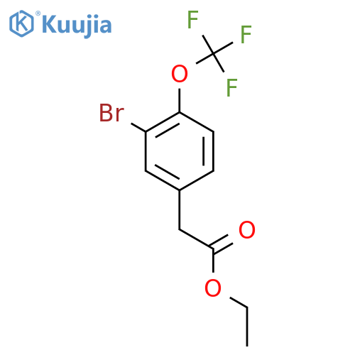 Ethyl 3-bromo-4-(trifluoromethoxy)phenylacetate structure