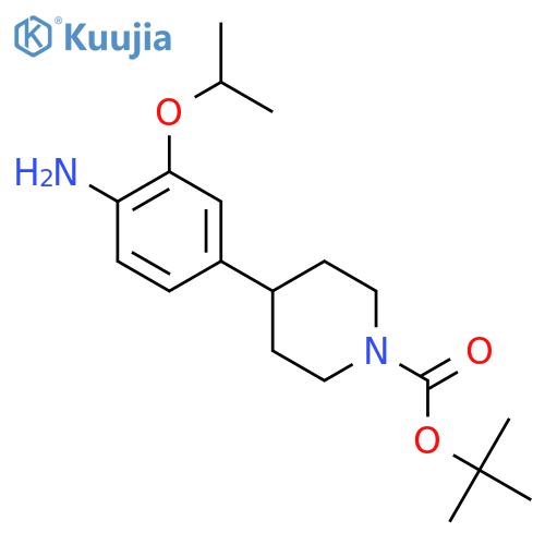 tert-butyl 4-(4-amino-3-isopropoxyphenyl)piperidine-1-carboxylate structure
