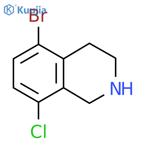 5-Bromo-8-chloro-1,2,3,4-tetrahydroisoquinoline structure
