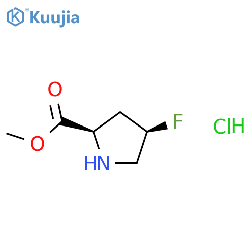 methyl (2R,4R)-4-fluoropyrrolidine-2-carboxylate hydrochloride structure