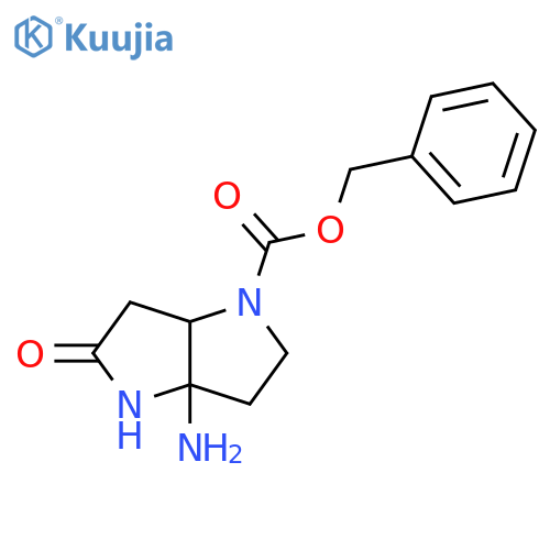 Benzyl 3a-Amino-5-oxohexahydropyrrolo3,2-bpyrrole-1(2H)-carboxylate structure