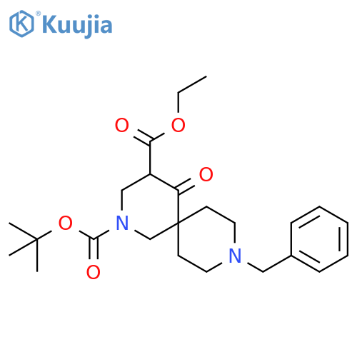 2-tert-Butyl 4-ethyl 9-benzyl-5-oxo-2,9-diazaspiro[5.5]undecane-2,4-dicarboxylate structure