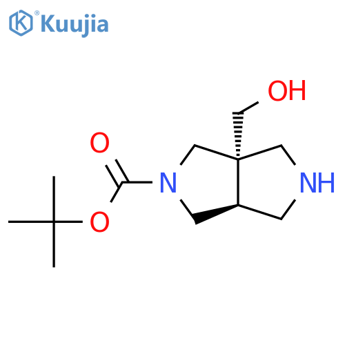 tert-butyl cis-3a-(hydroxymethyl)-1,2,3,4,6,6a-hexahydropyrrolo[3,4-c]pyrrole-5-carboxylate structure