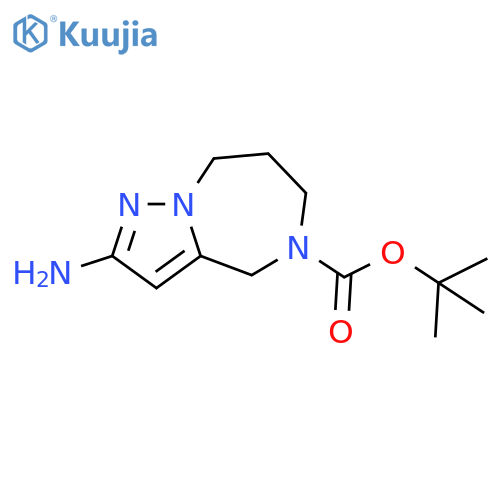 Tert-Butyl 2-Amino-7,8-Dihydro-4H-Pyrazolo[1,5-A][1,4]Diazepine-5(6H)-Carboxylate(WX141652) structure