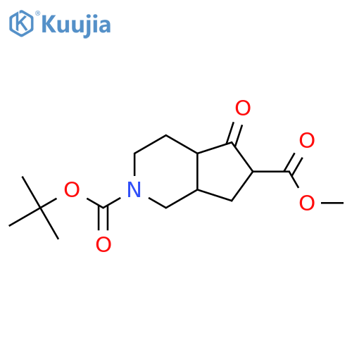 2-tert-Butyl 6-methyl 5-oxohexahydro-1H-cyclopenta[c]pyridine-2,6(3H)-dicarboxylate structure