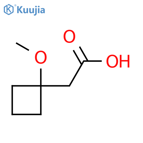 2-(1-Methoxycyclobutyl)acetic acid structure