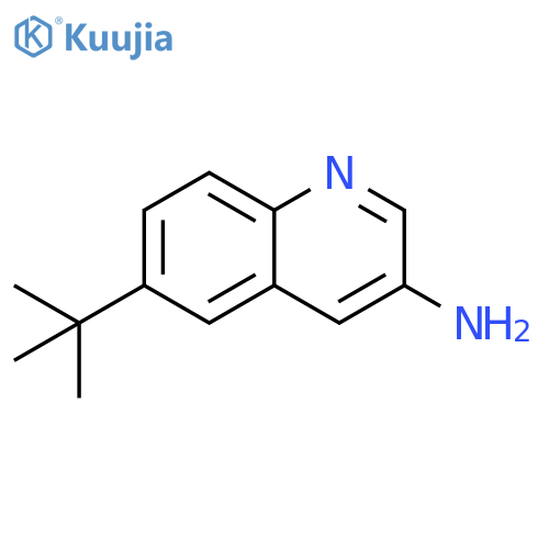 3-Quinolinamine, 6-(1,1-dimethylethyl)- structure