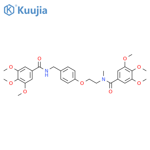 Benzamide, 3,4,5-trimethoxy-N-methyl-N-[2-[4-[[(3,4,5-trimethoxybenzoyl)amino]methyl]phenoxy]ethyl]- structure