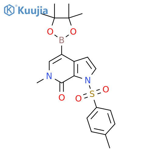 6-Methyl-4-(4,4,5,5-tetramethyl-1,3,2-dioxaborolan-2-yl)-1-tosyl-1H-pyrrolo[2,3-c]pyridin-7(6H)-one structure