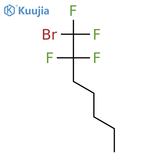 1-Bromo-1,1,2,2-tetrafluoroheptane structure