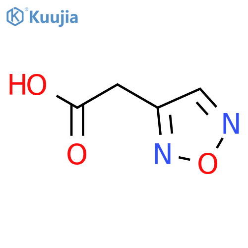 1,2,5-Oxadiazole-3-acetic acid structure
