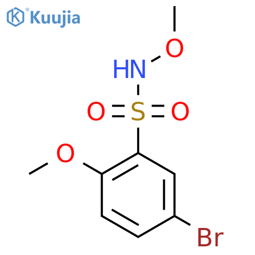5-Bromo-N,2-dimethoxybenzenesulfonamide structure