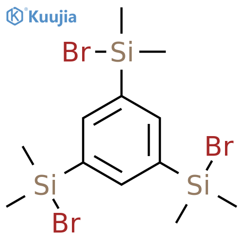 Silane, 1,3,5-benzenetriyltris[bromodimethyl- structure