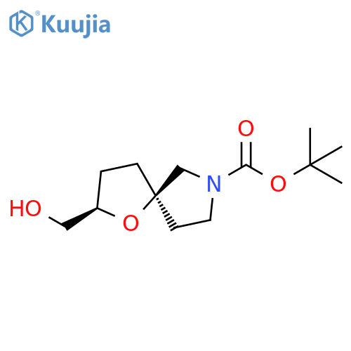 Racemic-(2R,5R)-Tert-Butyl 2-(Hydroxymethyl)-1-Oxa-7-Azaspiro[4.4]Nonane-7-Carboxylate structure