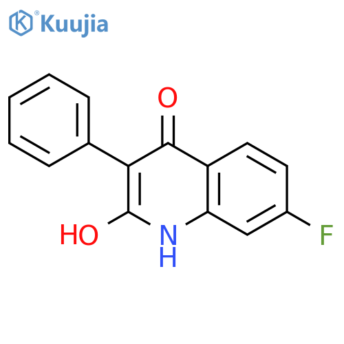 2(1H)-Quinolinone,7-fluoro-4-hydroxy-3-phenyl- structure