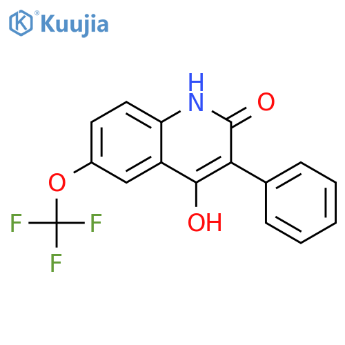 2(1H)-Quinolinone,4-hydroxy-3-phenyl-6-(trifluoromethoxy)- structure