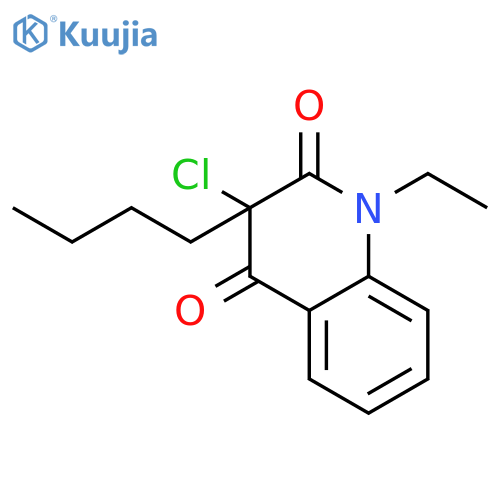 2,4(1H,3H)-Quinolinedione, 3-butyl-3-chloro-1-ethyl- structure