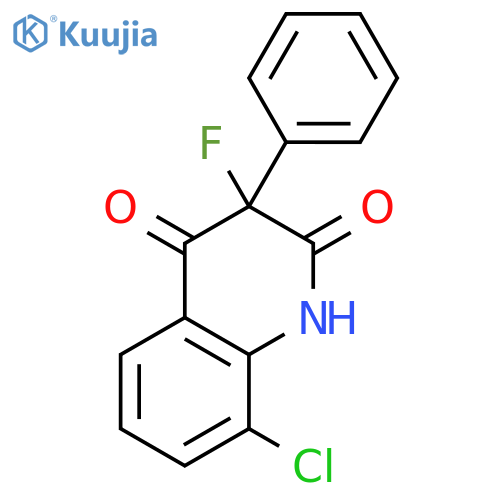 2,4(1H,3H)-Quinolinedione, 8-chloro-3-fluoro-3-phenyl- structure