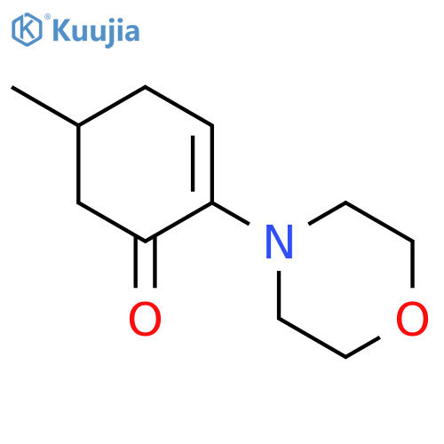 2-Cyclohexen-1-one, 5-methyl-2-(4-morpholinyl)-, (±)- structure