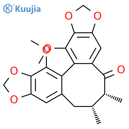 Cycloocta[1,2-f:3,4-f']bis[1,3]benzodioxol-5(6H)-one,7,8-dihydro-13,14-dimethoxy-6,7-dimethyl-, (6R,7R,13aR)- (9CI) structure