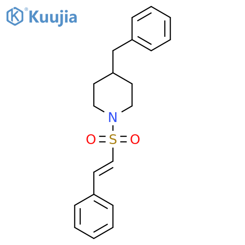 4-Benzyl-1-(2-phenylethenesulfonyl)piperidine structure