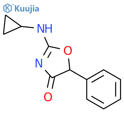 4(5H)-Oxazolone,2-(cyclopropylamino)-5-phenyl- structure