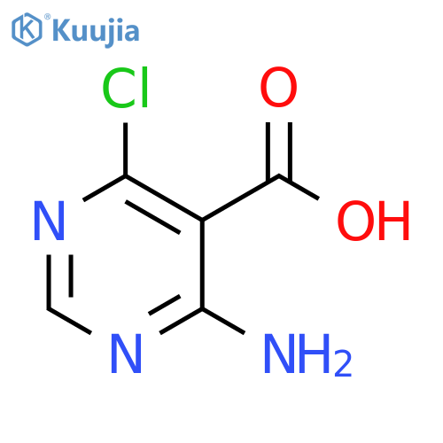 4-amino-6-chloropyrimidine-5-carboxylic acid structure