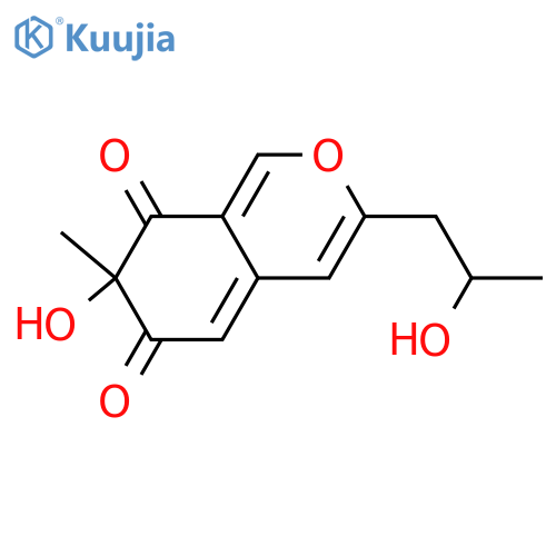 3-(1,2-Dihydroxypropyl)-7-hydroxy-7-methyl-7H-2-benzopyran-6,8-dione; 1'-Deoxy structure