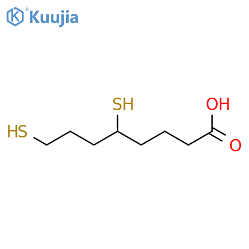 OCTANOIC ACID, 5,8-DIMERCAPTO- structure