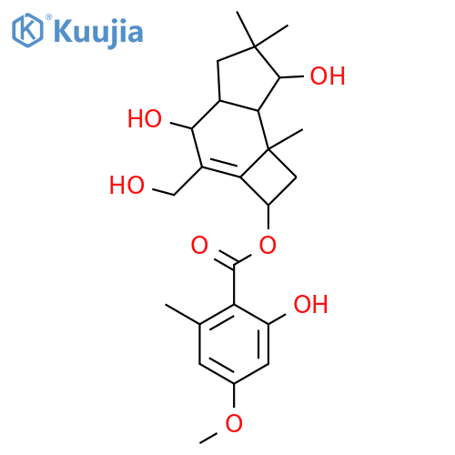 6-Protoilludene-1,5,8,14-tetrol; (1α,5β,8β)-form, 5-O-(2-Hydroxy-4-methoxy-6-methylbenzoyl) structure