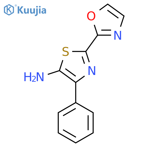 2-(Oxazol-2-yl)-4-phenylthiazol-5-amine structure