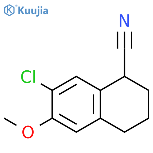 1-Naphthalenecarbonitrile, 7-chloro-1,2,3,4-tetrahydro-6-methoxy- structure