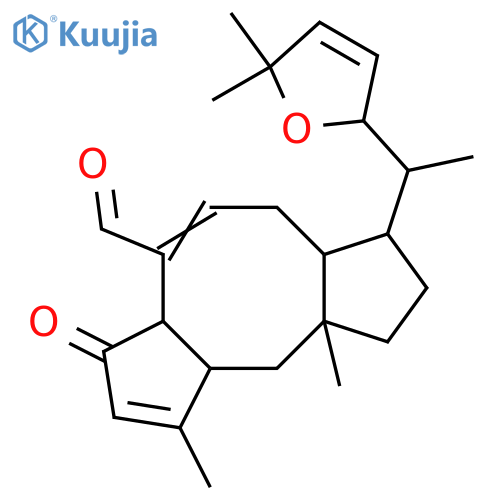 16,19-Epoxy-5-oxo-3,7,17-ophiobolatrien-21-al; (6α,16R)-form structure