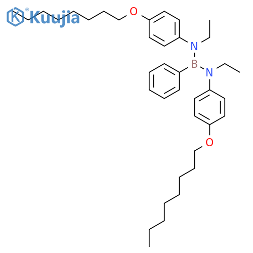 Boranediamine, N,N'-diethyl-N,N'-bis[4-(octyloxy)phenyl]-1-phenyl- structure