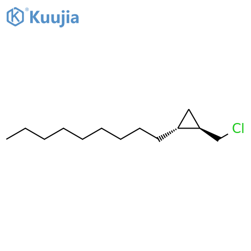 Cyclopropane, 1-(chloromethyl)-2-nonyl-, trans- (9CI) structure