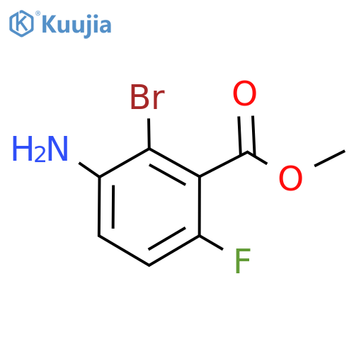 Methyl 3-amino-2-bromo-6-fluorobenzoate structure