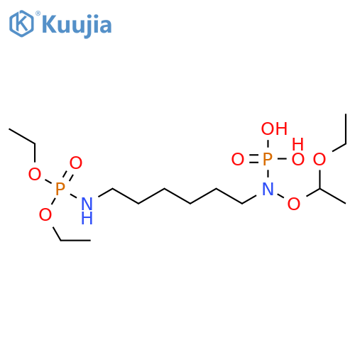 [6-(Diethoxy-phosphorylamino)-hexyl]-phosphoramidic acid diethyl ester structure