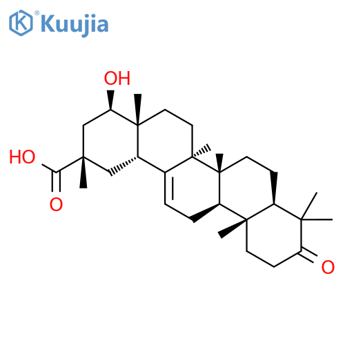 Olean-12-en-29-oic acid, 22-hydroxy-3-oxo-, (20a,22b)- structure